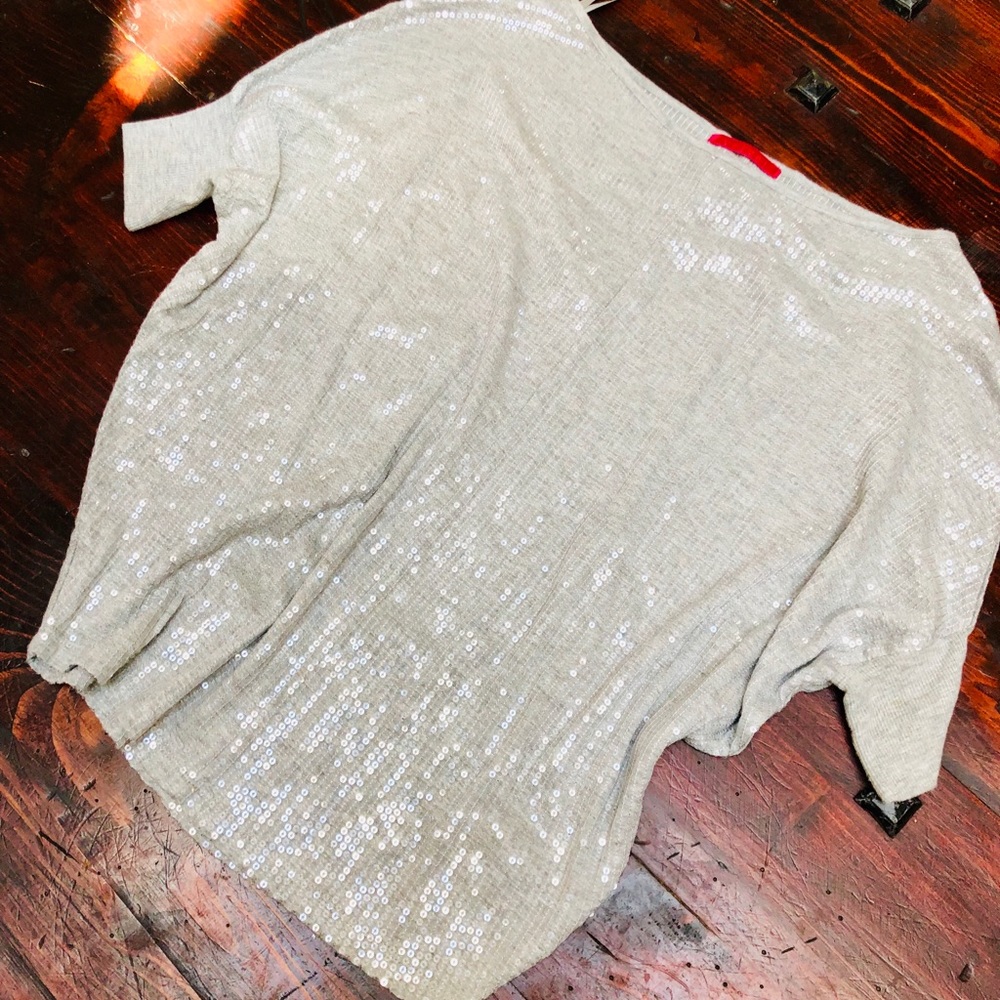 Velvet Grey Donita Sequin Blouson Top